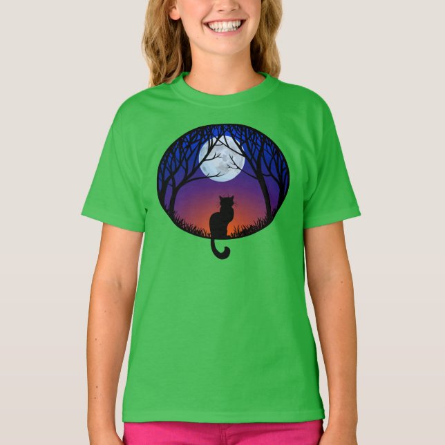 Camiseta de paso de gato de chica (Anverso)