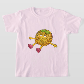 Camiseta de Pasta Polo acostado cansado y agotado