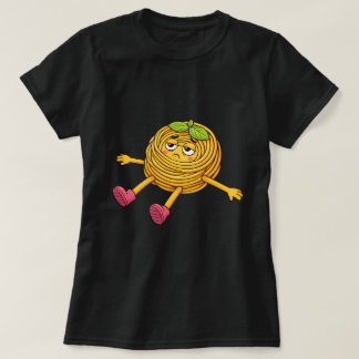 Camiseta de Pasta Polo acostado cansado y agotado