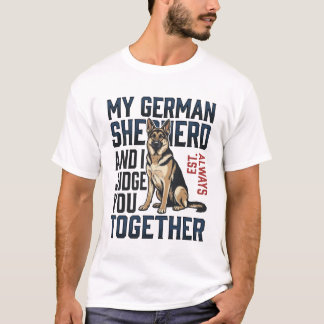 Camiseta de Pastor Alemán Amante de Perro Divertid