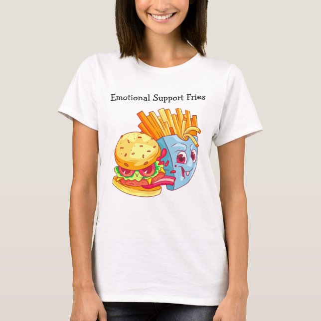 Camiseta de Patatas Fritas de Apoyo Emocional – Gr (Anverso)