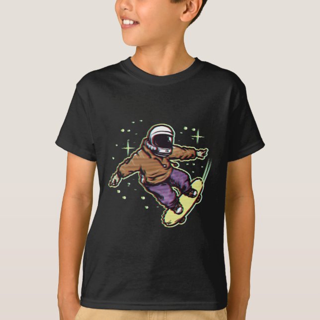 Camiseta de patinador astronauta  (Anverso)