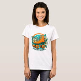 Camiseta de patinaje de patinaje retro "Roll In Su