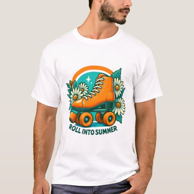 Camiseta de patinaje de patinaje retro "Roll In Su (Anverso)