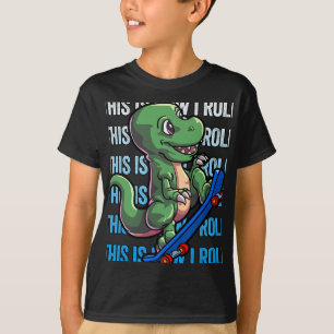 Camiseta de patinaje Dino niños niños patinaje D