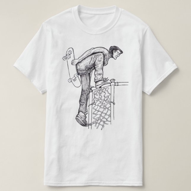 Camiseta de patinaje para escaladores de vallas (Diseño del anverso)