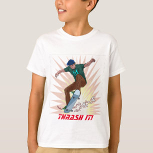 Camiseta de patinaje para niños   Skateboarding