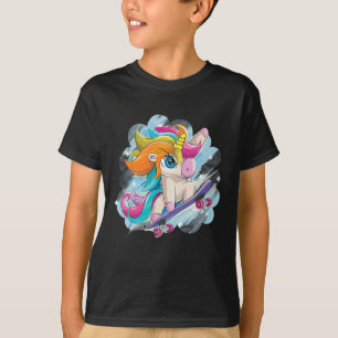 Camiseta de patinaje Unicornio para niñas y mujere
