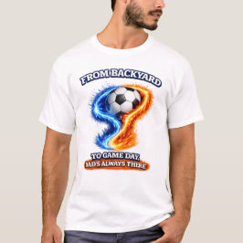 Camiseta De patio a día de partido Papá siempre está ahí Fú