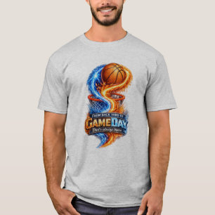 Camiseta De patio a día de partido Papá siempre está allí C
