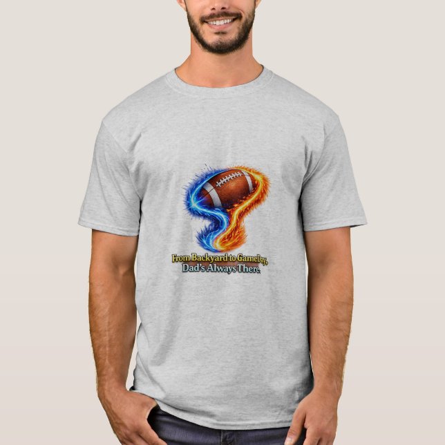 Camiseta De patio trasero a día de partido Papá siempre est (Anverso)