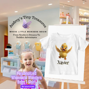 Camiseta de pato bebé Maravillas caprichosas perso
