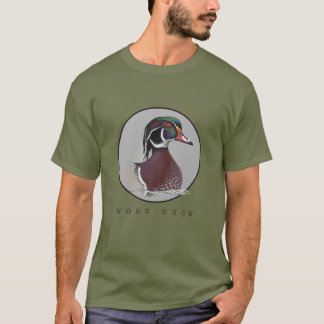 Camiseta de pato de madera