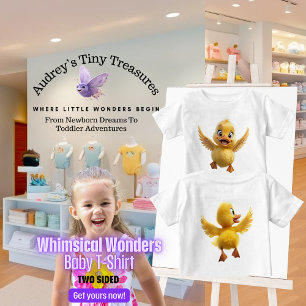 Camiseta de pato de manga corta para bebé Whimsica