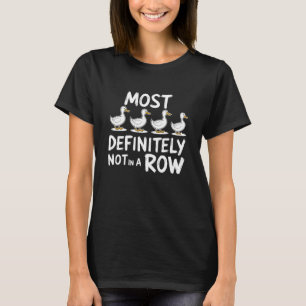 Camiseta de Pato Definitivamente No Todo en Fila M