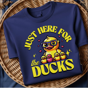 Camiseta de Pato Divertido Solo Estoy Aquí Por Los