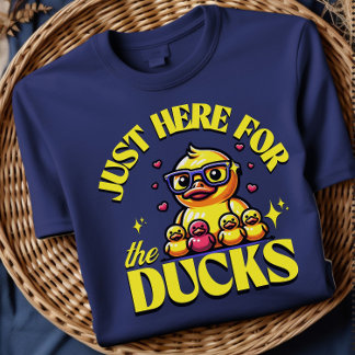 Camiseta de Pato Divertido Solo Estoy Aquí Por Los