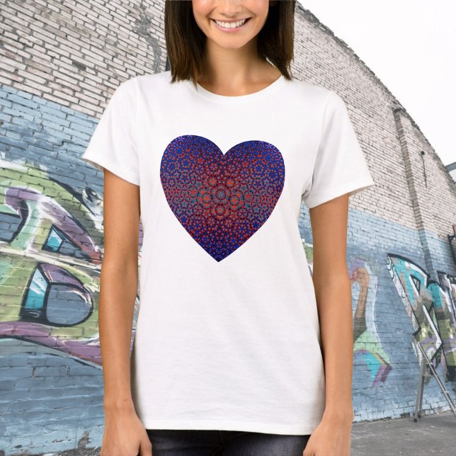 Camiseta De Patrón Azul Y Rojo Negrita (Subido por el creador)
