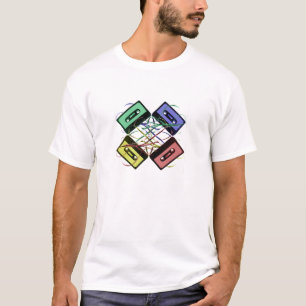 Camiseta de patrón de cinta adhesiva