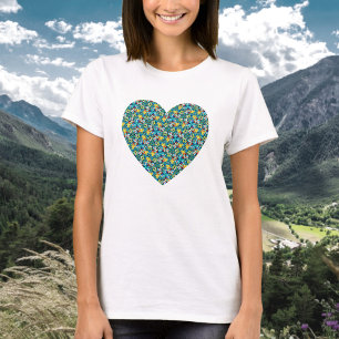 Camiseta de patrón de Fiesta Petal