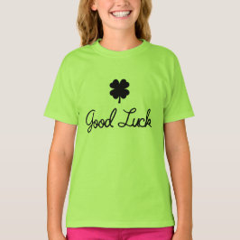 Camiseta de patrón de trébol de buena suerte para 