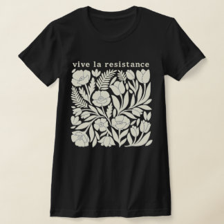 Camiseta de patrón floral Vive La Resistance | Act