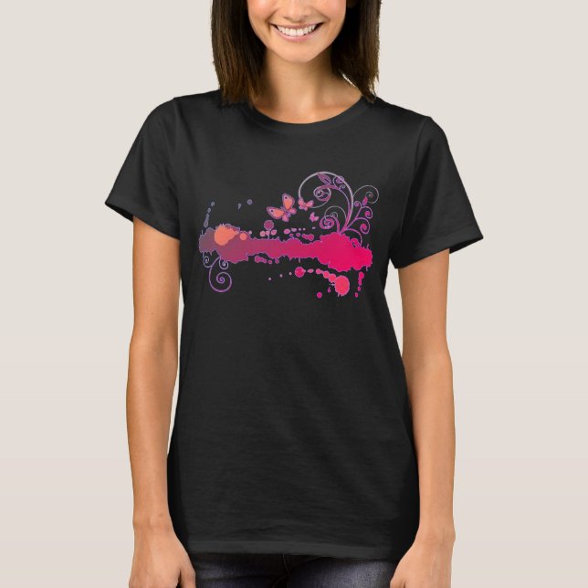 Camiseta De Patrón Grunge (Anverso)