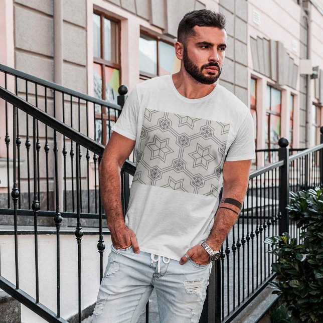 Camiseta de patrón sin soldadura geométrica (Subido por el creador)