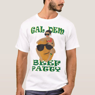 Camiseta de Patty de carne de vaca del Dem del