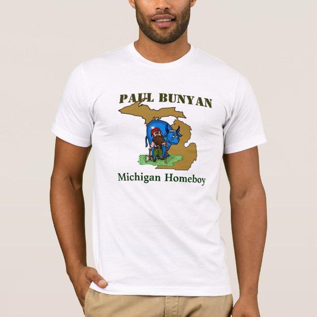 Camiseta de Paul Bunyan Michigan Homeboy (Anverso)