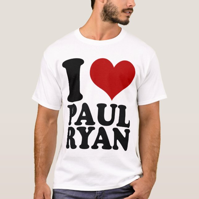 Camiseta de Paul Ryan del corazón I (Anverso)