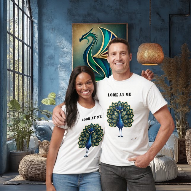 Camiseta de pavo real divertido Look At Me (Subido por el creador)