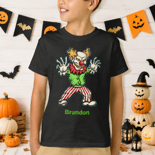 Camiseta de payaso aterrador personalizada para ni