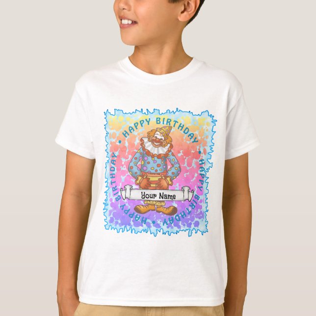 Camiseta de payaso feliz Fiesta de cumpleaños (Anverso)