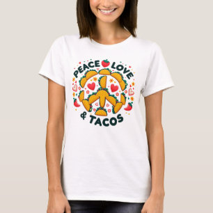Camiseta de Paz, Amor y Tacos