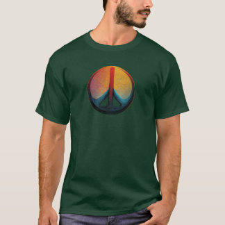 Camiseta de paz iluminada