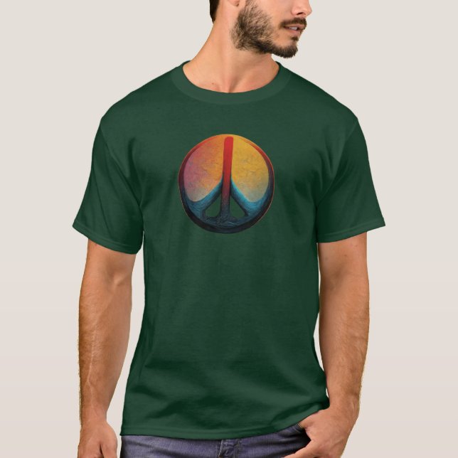 Camiseta de paz iluminada (Anverso)