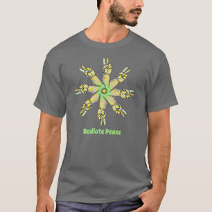 Camiseta de paz radiada