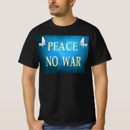Camiseta de paz sin guerra