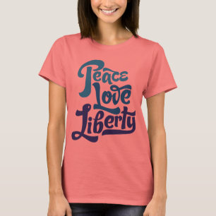 Camiseta de Peace Love Liberty