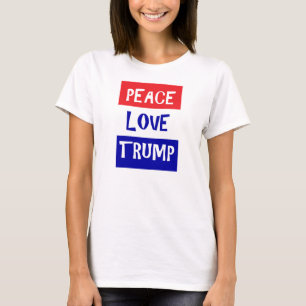 Camiseta de Peace Love Trump
