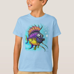 Camiseta de peces arco iris
