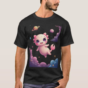 Camiseta de Pegatina Espacial Galáctica Axolotl Ka