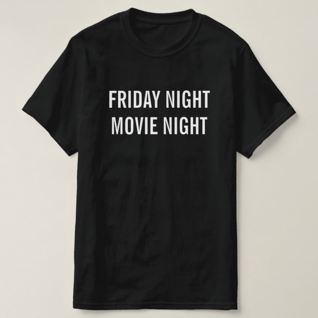 Camiseta De Película Nocturna De Viernes (Diseño del anverso)