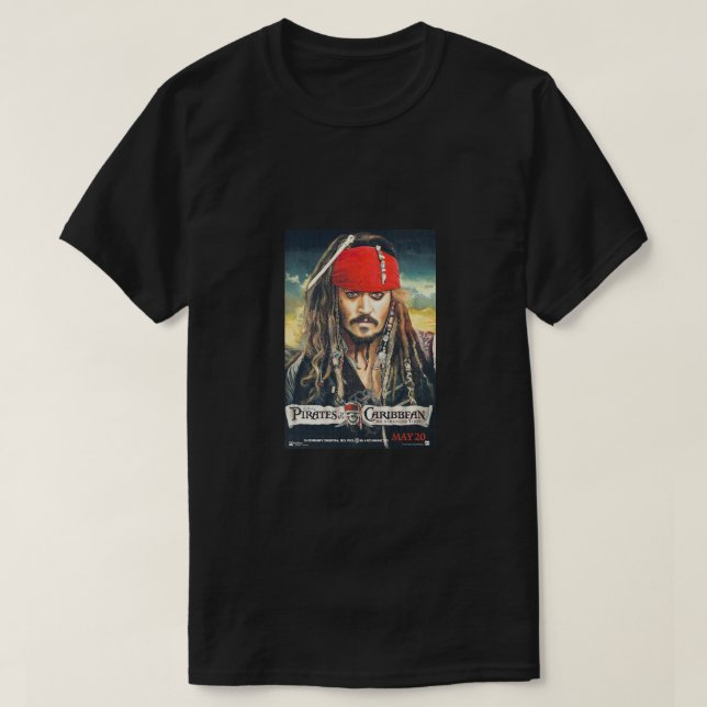Camiseta de películas caribeña Piratas (Diseño del anverso)