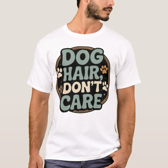 Camiseta de Pelo de Perro No Me Importa - Cita Div (Anverso)