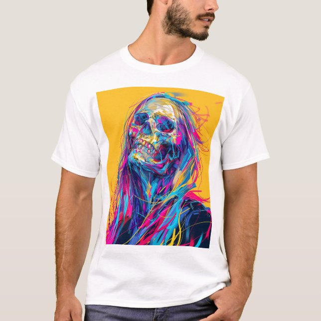 Camiseta de pelo largo para el Chica arcoiris Cybe (Anverso)