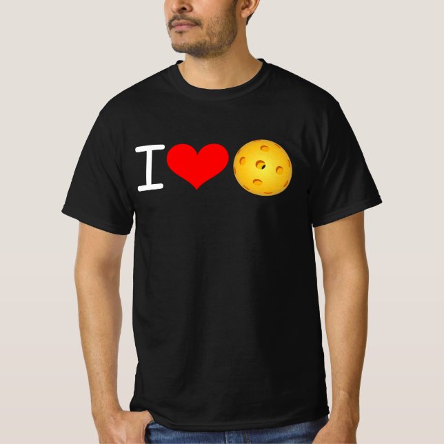 Camiseta de pelota: Me encanta la pelota de pollo  (Anverso)