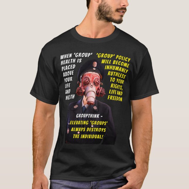 Camiseta de pensamiento grupal (oscura) (Anverso)