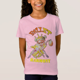 Camiseta de pequeños Chicas de baloncesto bailarin